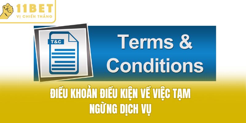 Điều khoản điều kiện về việc tạm ngừng dịch vụ