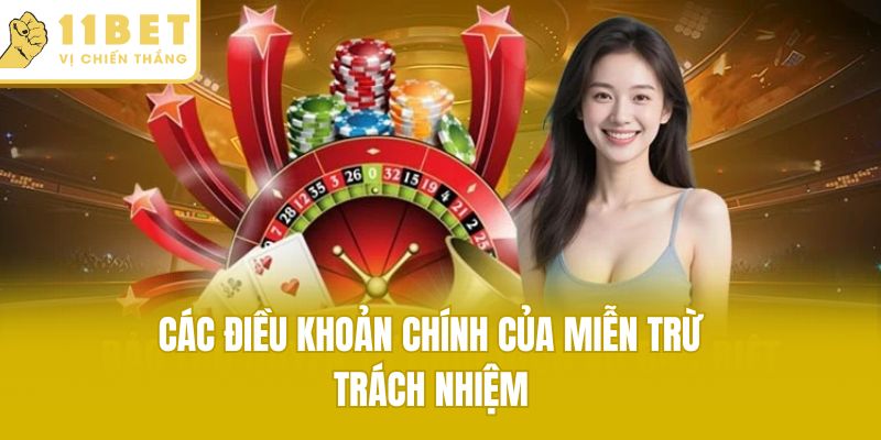 Các điều khoản chính của miễn trừ trách nhiệm